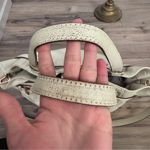 Michael Kors Gansevoort Ivory Cream Crossbody Shoulder Bag Tote with Rose Gold - Picture 12 of 17